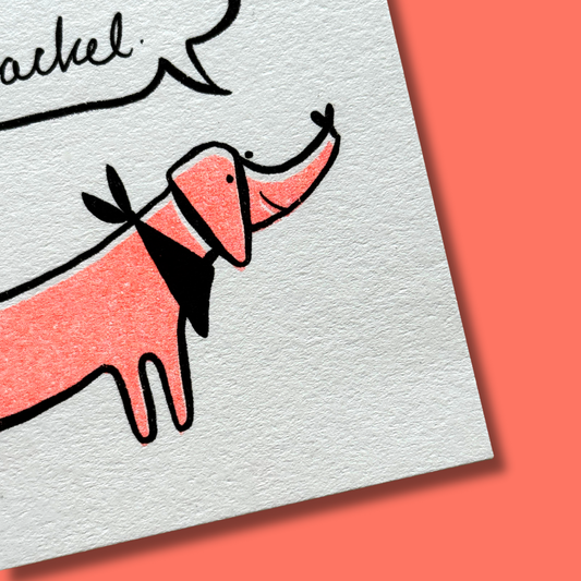 Postkarte "Hauptsache Dackel" | Karte für Dackel Liebhaber:innen