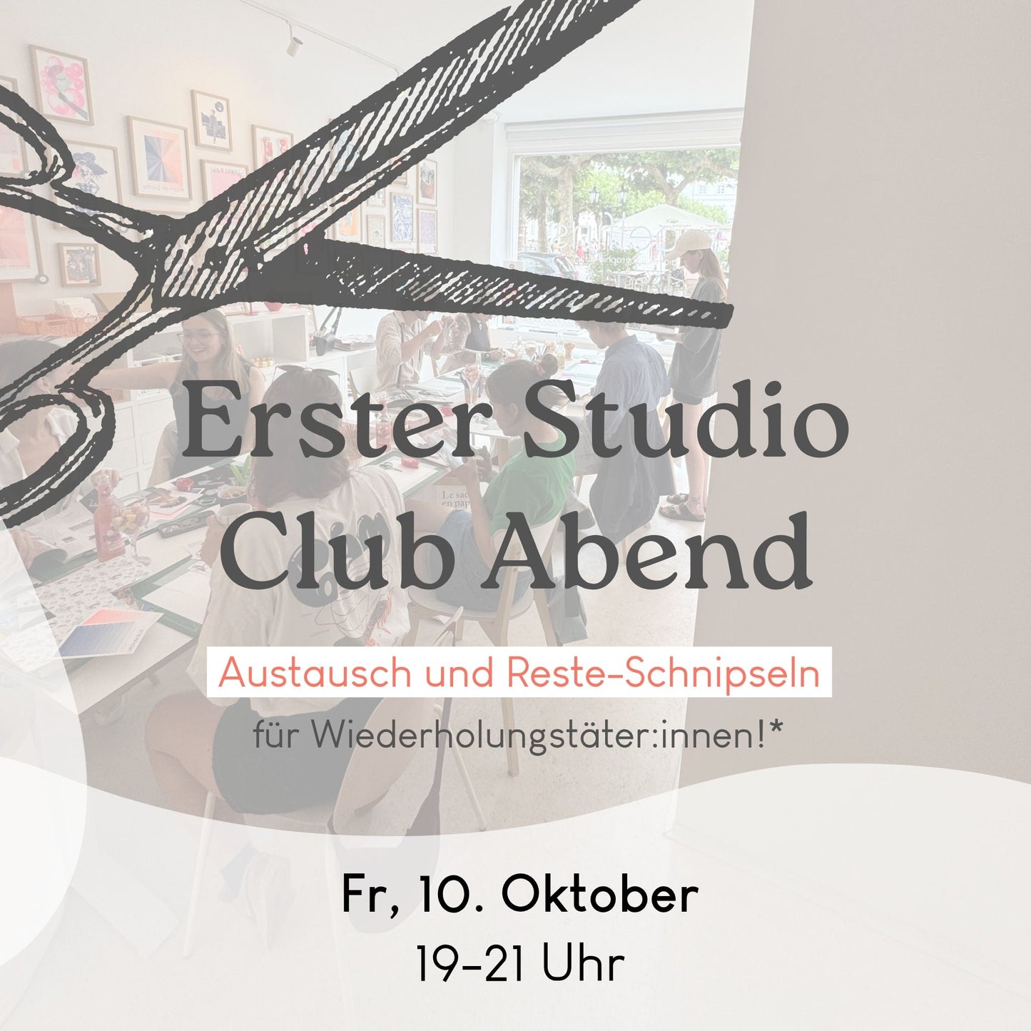 10.10.2025, 19-21 Uhr: Studio Club Abend