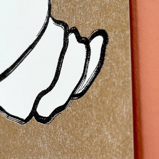 Postkarte "Croissant" | Karte für Frühstückfreunde