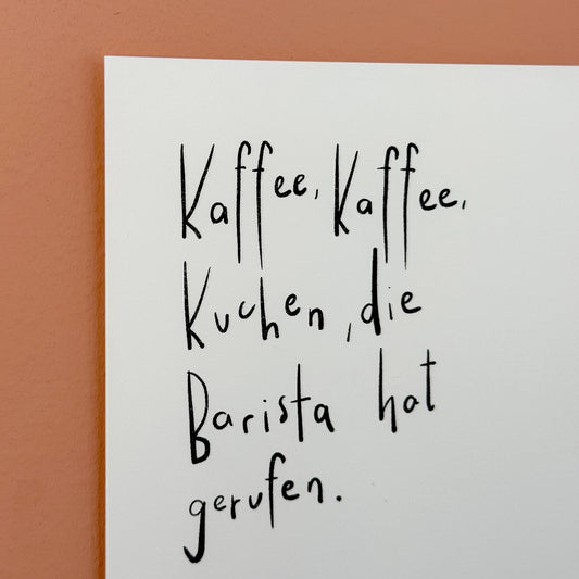 Postkarte "Die Barista" | Karte für deine Lieblingsbarista