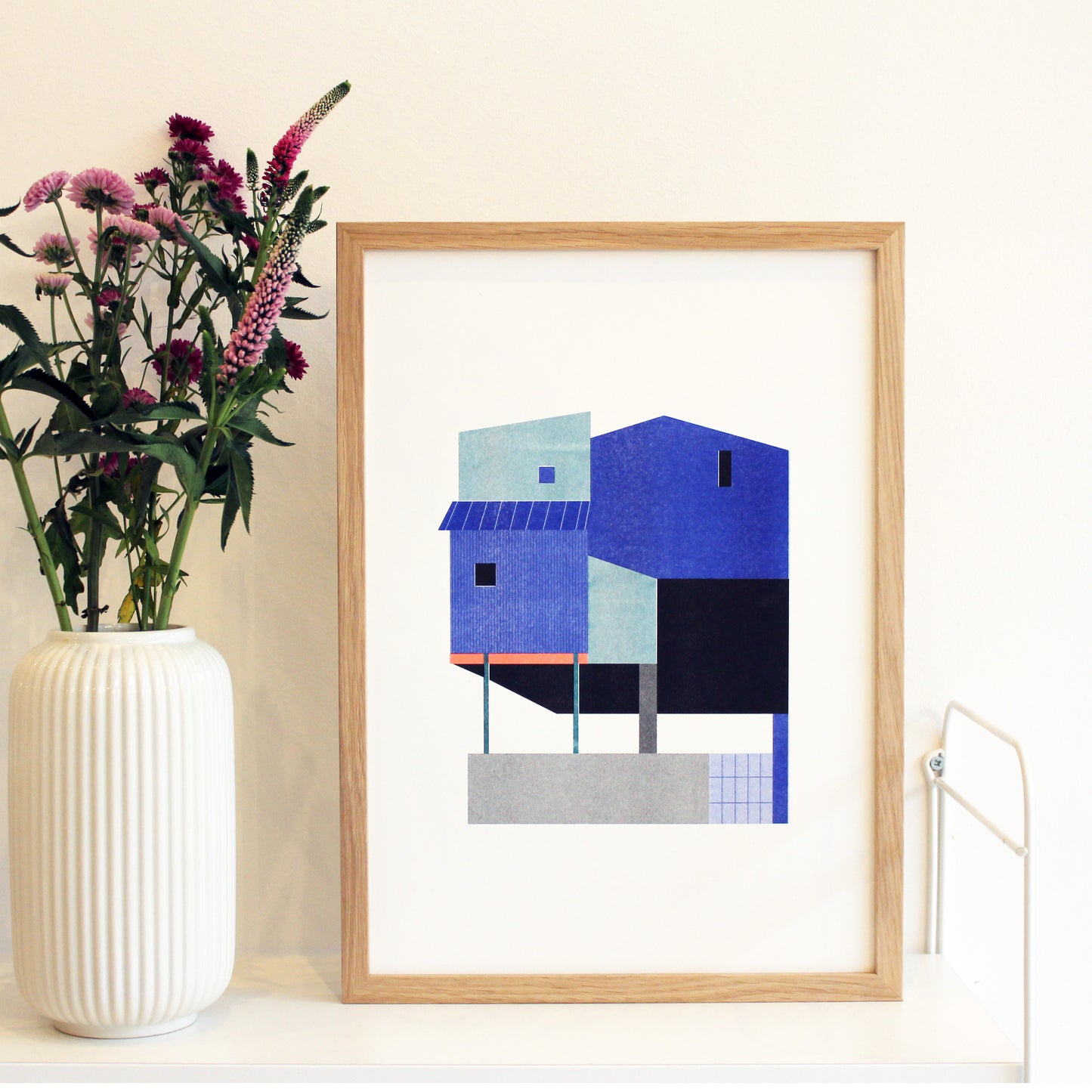 HILLA HYLLEST HOUZZ (Limitierte Risographie) | Kunst Poster