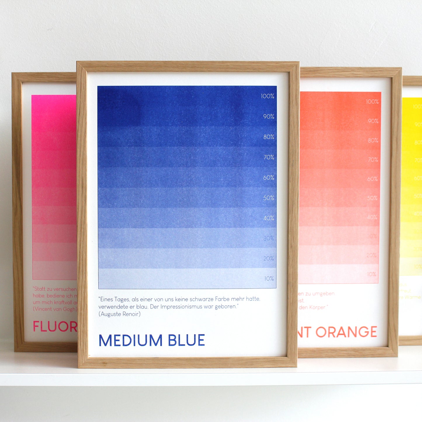 Medium Blue (offene Auflage) | Risographie Print