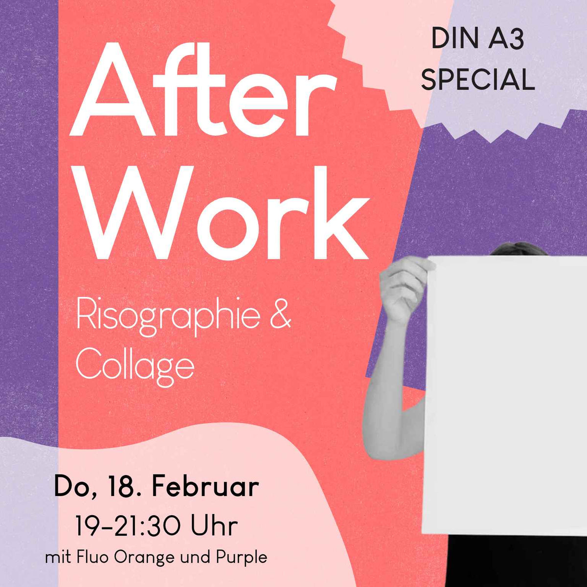 18.02.2027, 19-21:30 Uhr: Afterwork DIN A3 Special