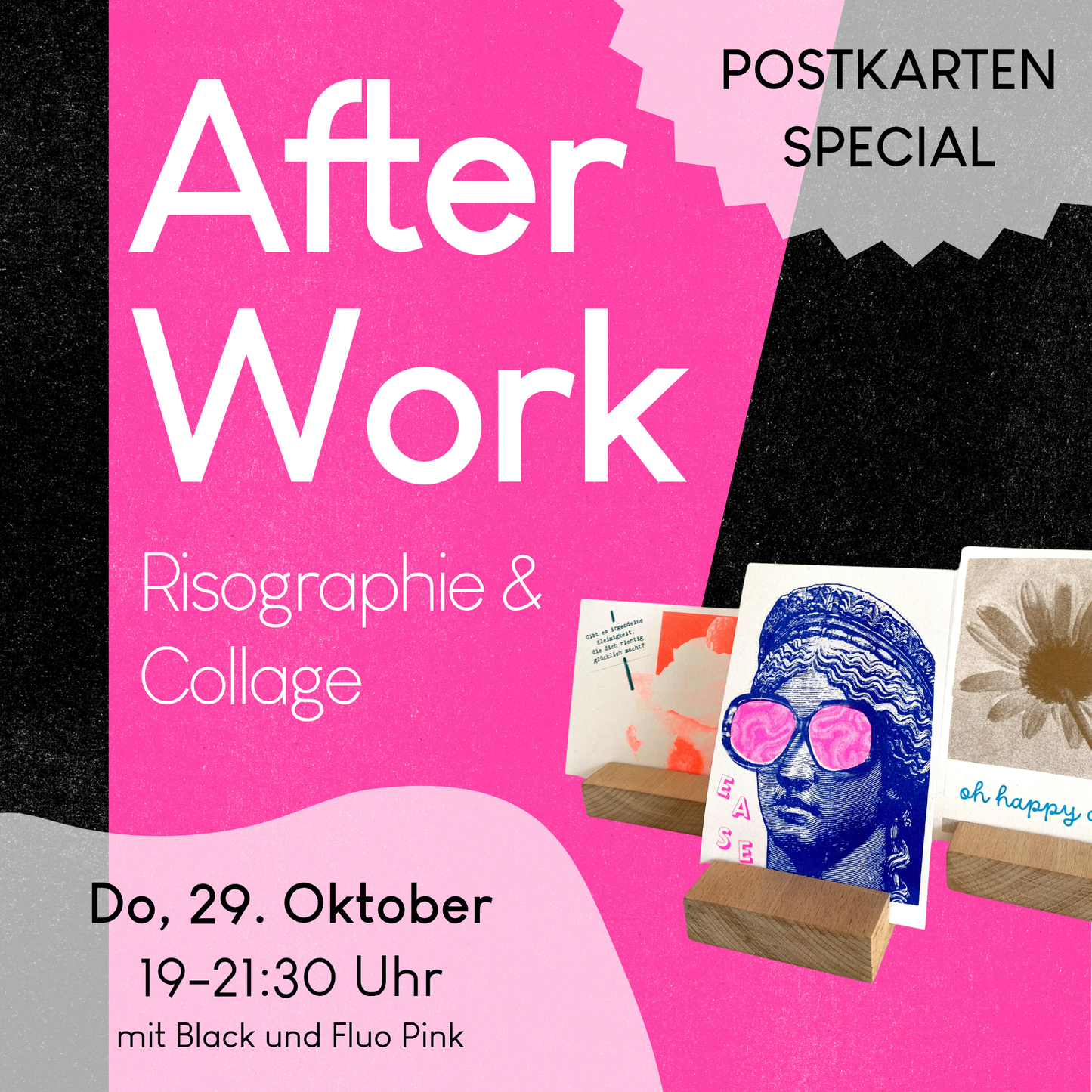 29.10.2026, 19-21:30 Uhr: Afterwork Postkarten Special