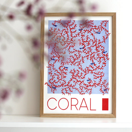 Coral Bright (offene Auflage) | Kunst Poster