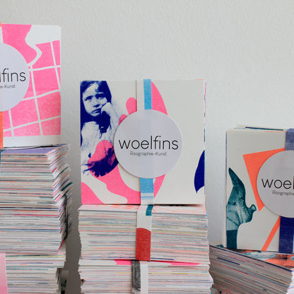 Riso Notizzettelblock: Ein Stapel Kunst