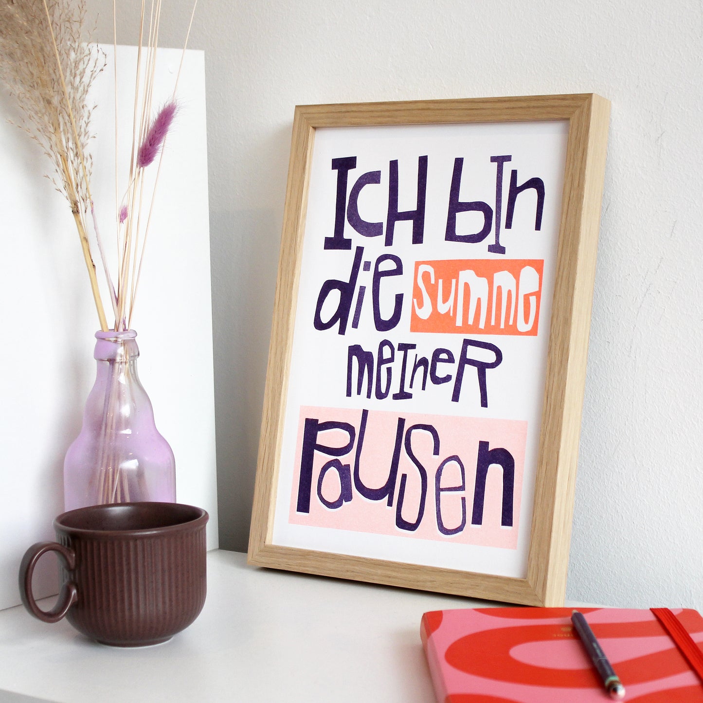Summe meiner Pausen (offene Auflage) | Kunst Poster
