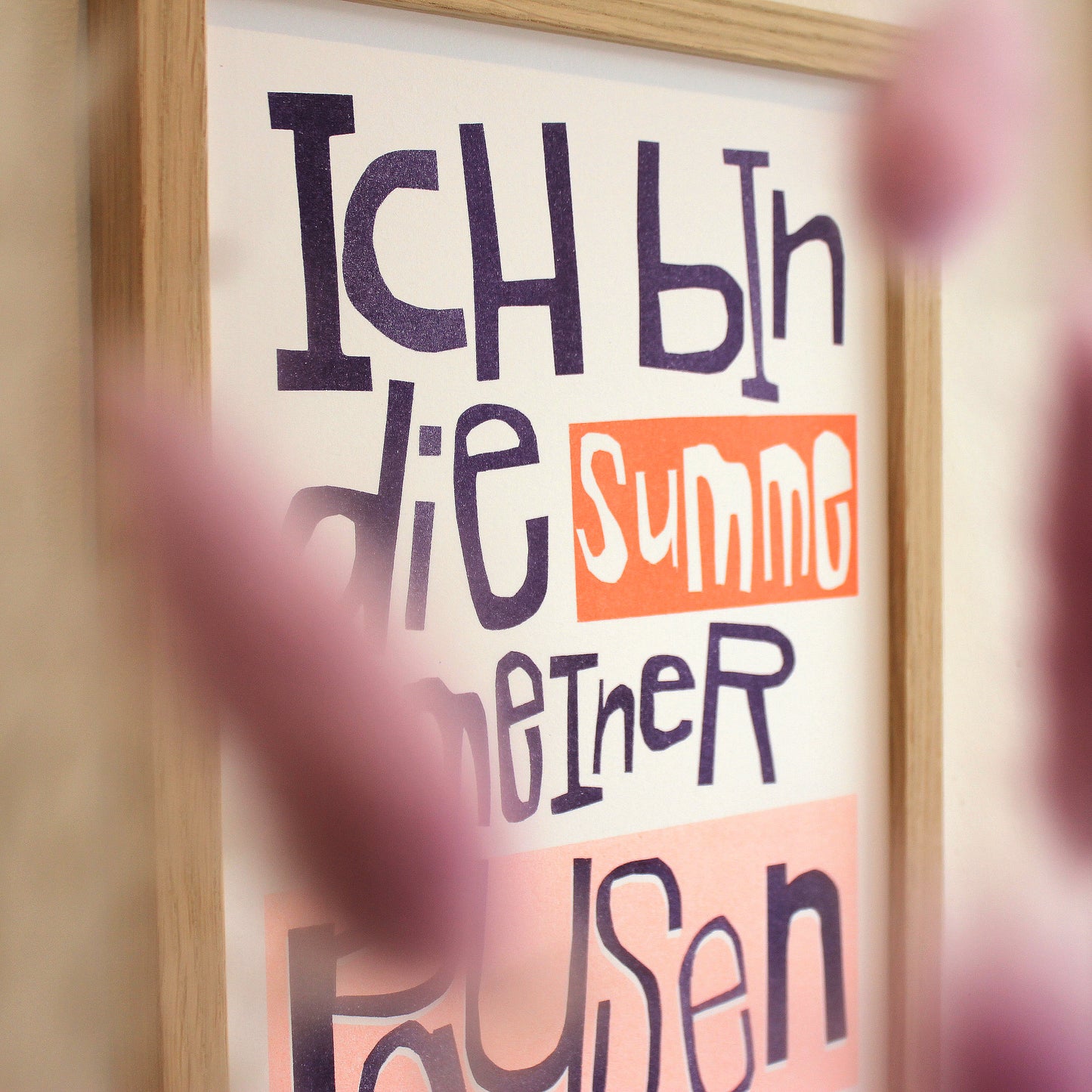 Summe meiner Pausen (offene Auflage) | Kunst Poster