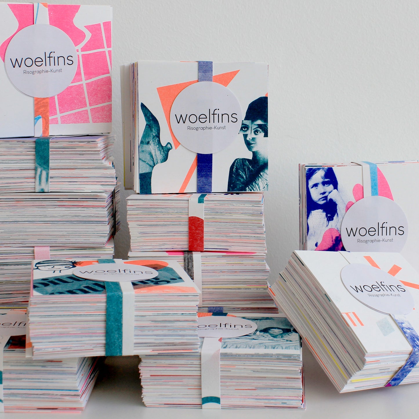 Riso Notizzettelblock: Ein Stapel Kunst