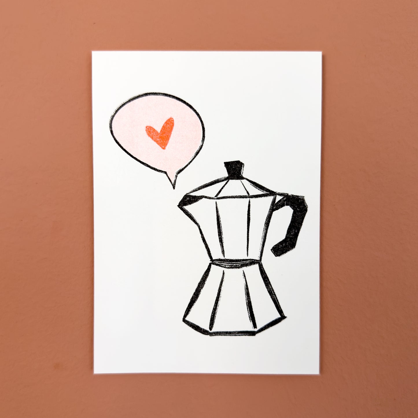 Postkarte "Bialetti Herzchen" | Karte für Bialetti Gourmets