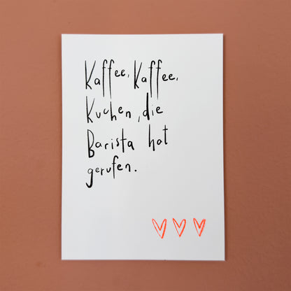 Postkarte "Die Barista" | Karte für deine Lieblingsbarista