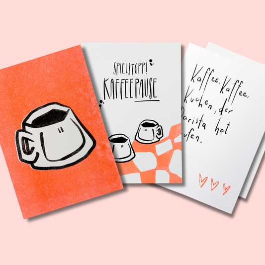 Postkarten-Set "Coffee Lovers" | Kartenset für Kaffeefreunde