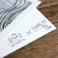 Kopf über Wasser (Limitierte Risographie) | Kunst Poster