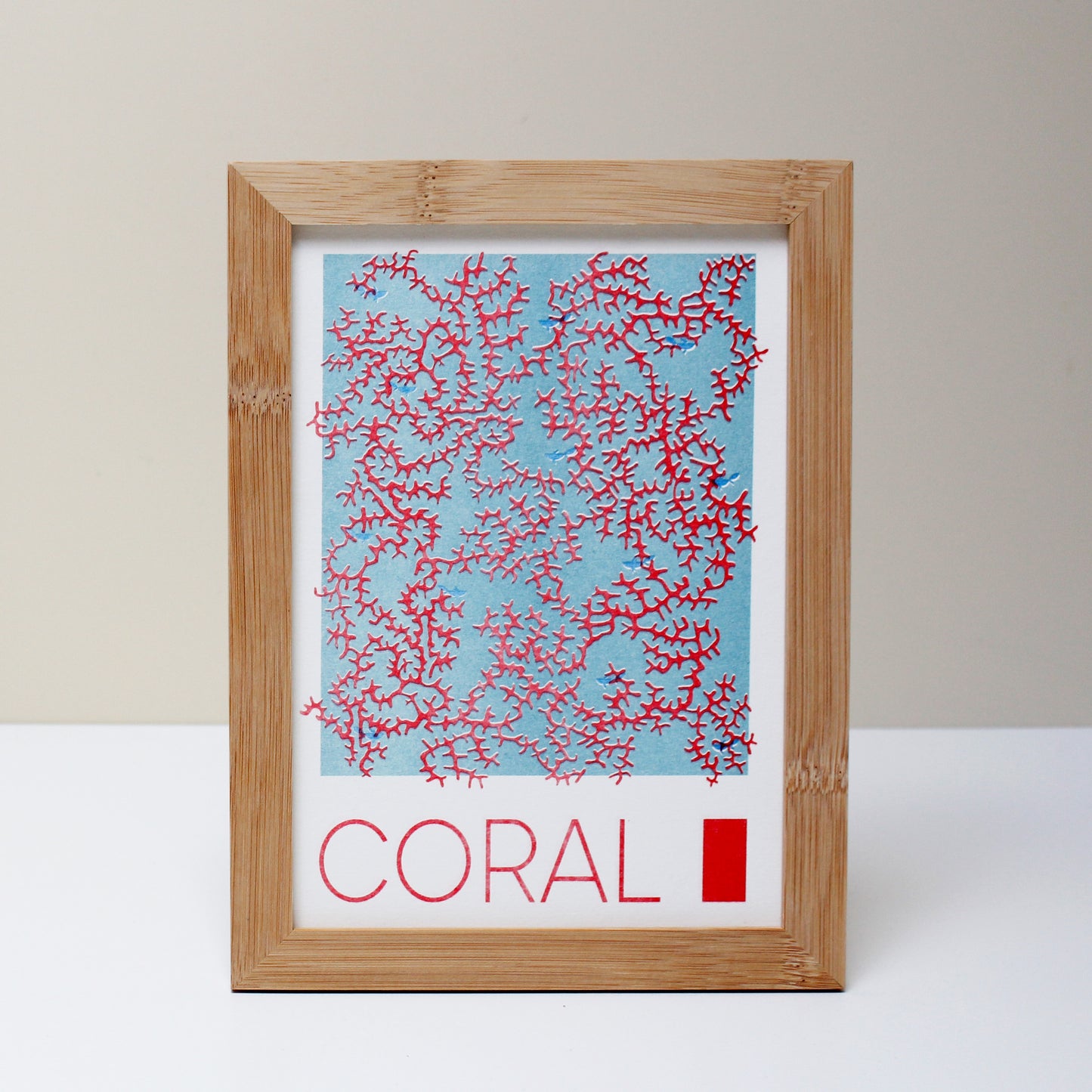 Coral (Risographie) | Kunst Poster