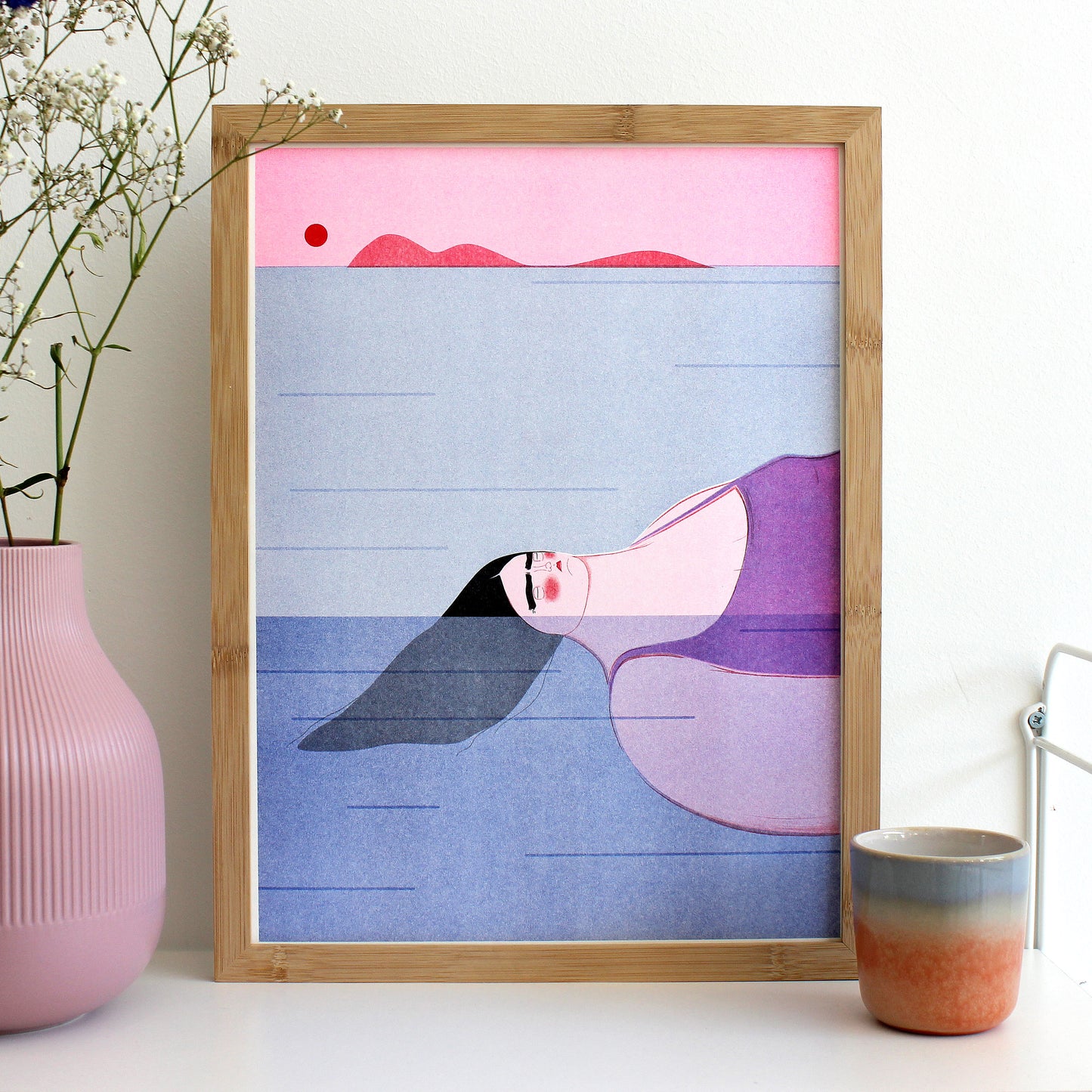 Just be (Limitierte Risographie) | Kunst Poster