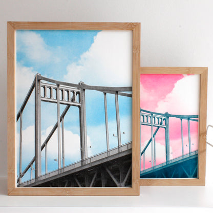Rheinbrücke (offene Auflage) | Risographie Print