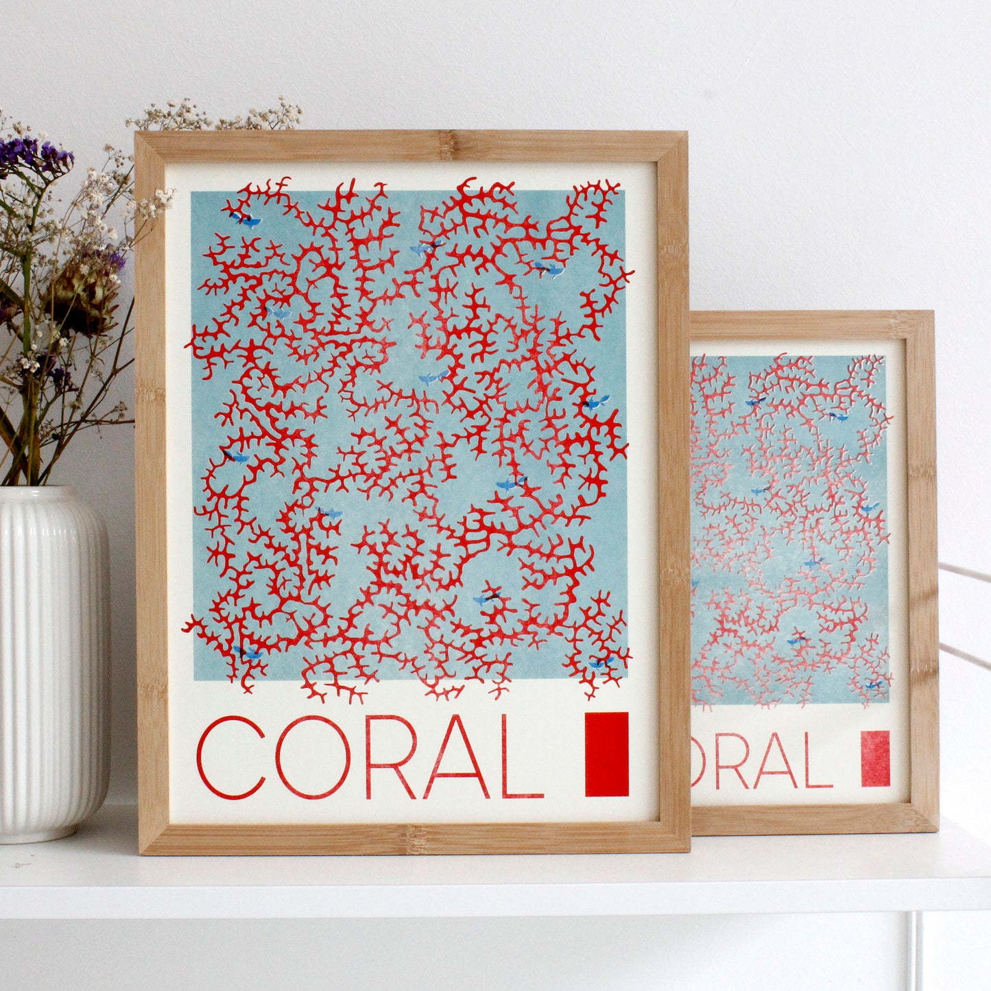 Coral (Risographie) | Kunst Poster