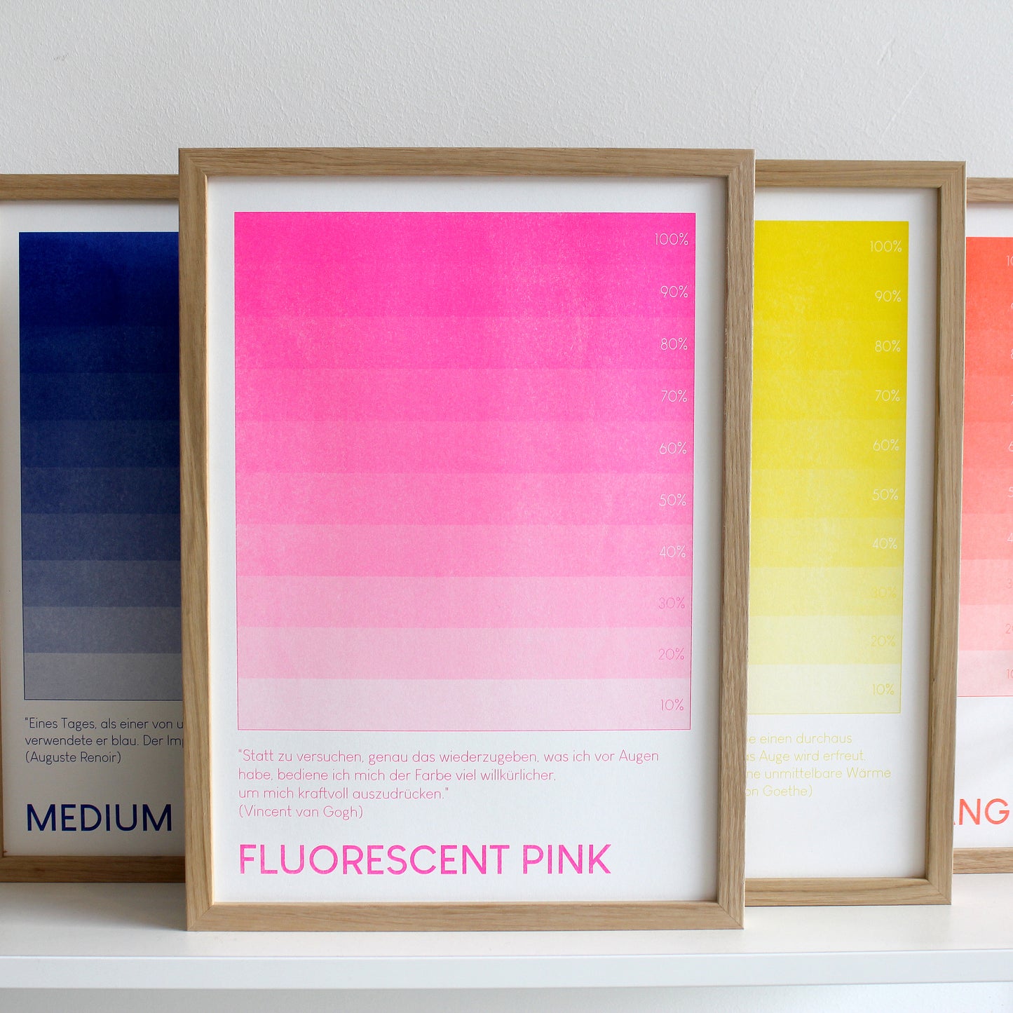 Fluorescent Pink (offene Auflage) | Kunst Poster