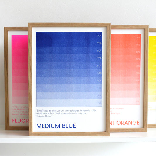 Medium Blue (offene Auflage) | Kunst Poster